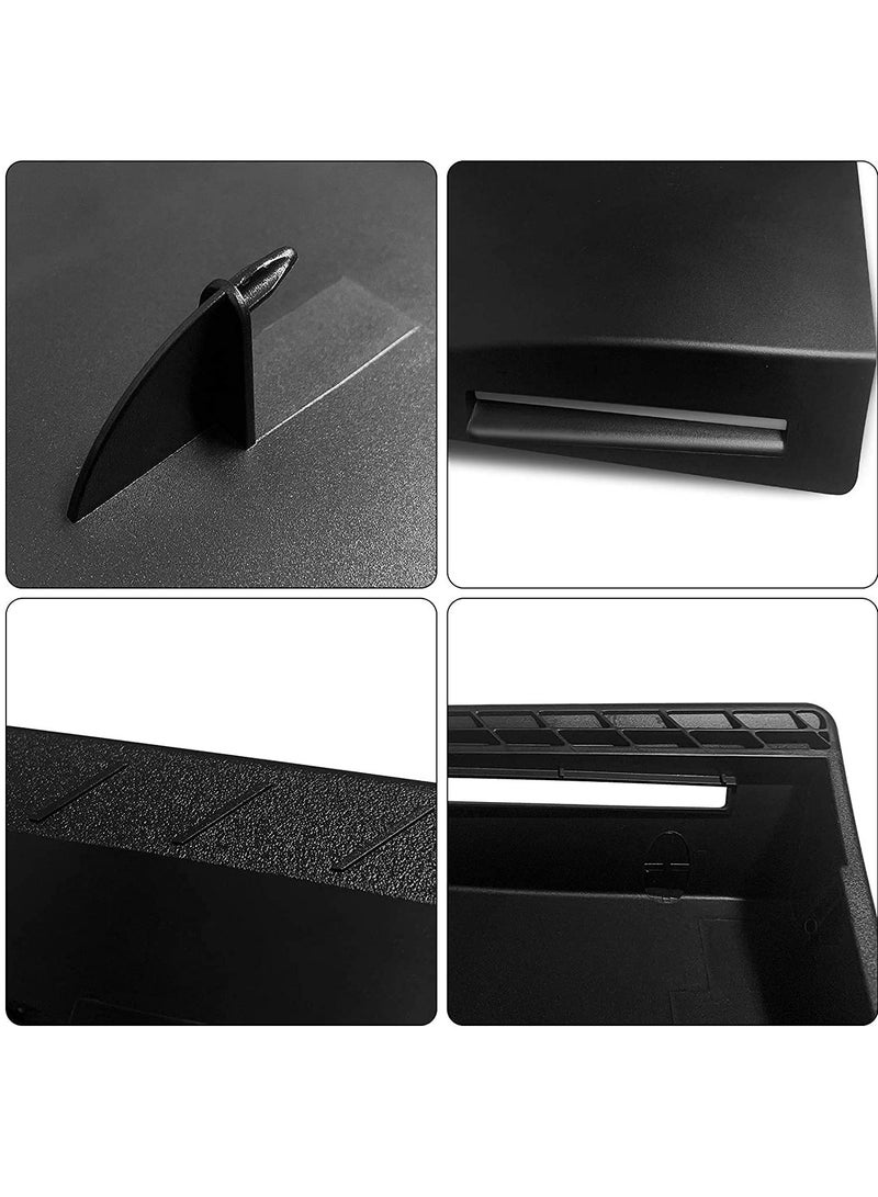 KASTWAVE PS5 Plates, Hard Shockproof PS5 Faceplates Compatible with PS5 Console, ABS Anti-Scratch Dustproof Cover Replacement Shell Plates Compatible with PS5 Console Disc Edition-Black - Image 5