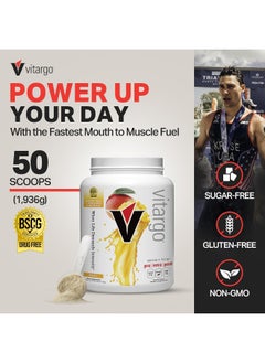 VITARGO Carbohydrate Powder | Feed Muscle Glycogen 2X Faster | 4.4 Lb Mango Pre Workout & Post Workout | Carb Supplement For Recovery, Endurance, Gain Muscle Mass  - Image 2