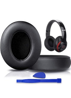 Replacement Earpads For Beats Headphones Studio 3 2 Wireless Wired Premium Protein Leather Noise Isolation Memory Foam With Crowbar Accessory Studio 2 3 Wired Wireless Black