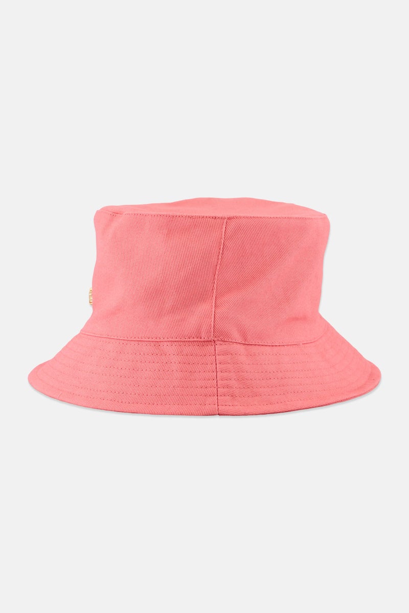 bebe قبعة دلو بشعار العلامة التجارية للنساء، وردية - Image 2