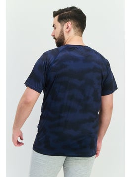 Nordland Men Sportswear Fit Short Sleeve Training T-shirts, Navy Blue  - Image 2