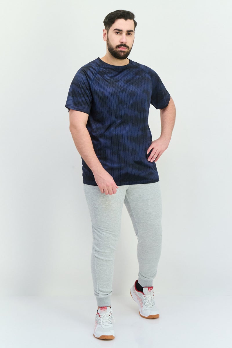 Nordland Men Sportswear Fit Short Sleeve Training T-shirts, Navy Blue  - Image 4