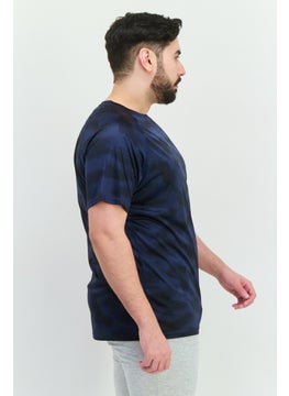 Nordland Men Sportswear Fit Short Sleeve Training T-shirts, Navy Blue  - Image 3