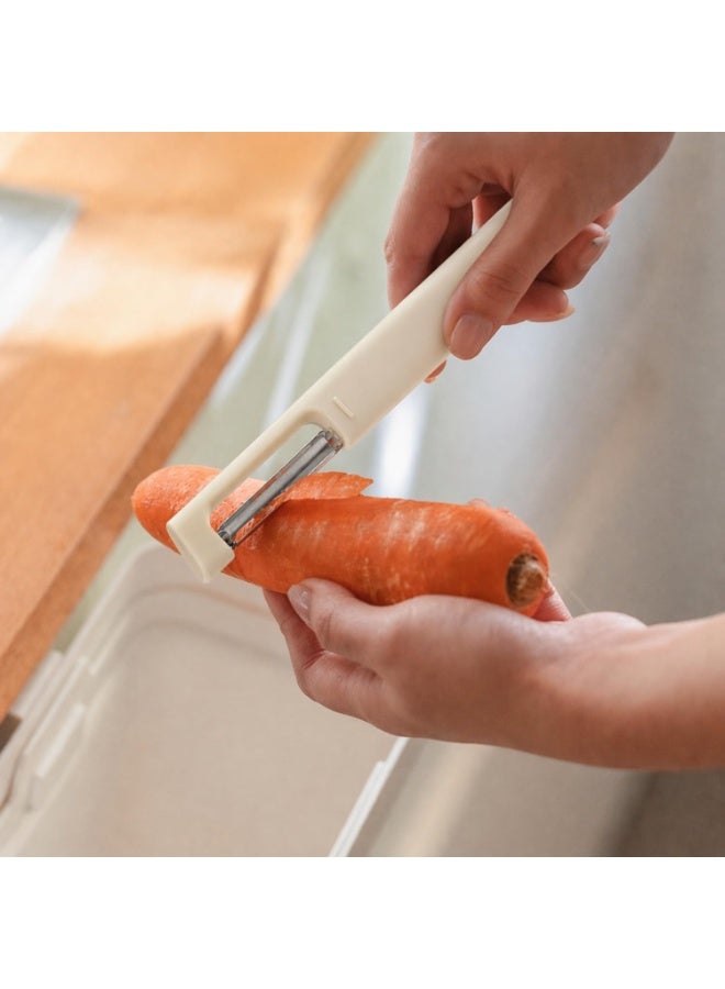 Professional Stainless Steel Vegetable & Fruit Peeler with Ergonomic Non-Slip Handle – Sharp Potato, Carrot, Cucumber & Apple Peeler for Everyday Kitchen Use - Image 2