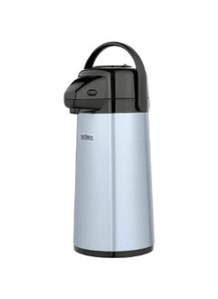 THERMOS Glass Vacuum Insulated Pump Pot Metallic Grey and Black 2 L PP1920TRI2 