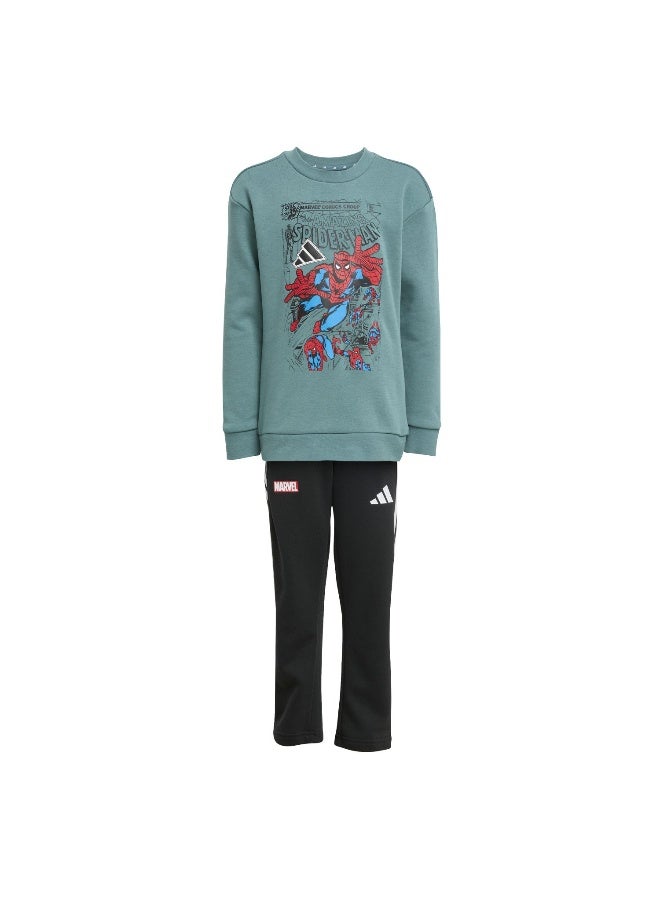 Adidas Lk Mrvl Sm Jog Green Training Suits For Kids 4-5Y - Image 1