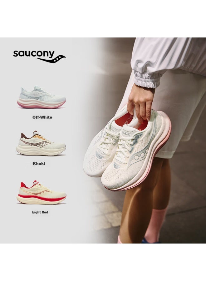Saucony Triumph 23 Women's Cushioned Responsive Running Shoes Comfortable Sports Shoes Off-white Size 36 - Image 3