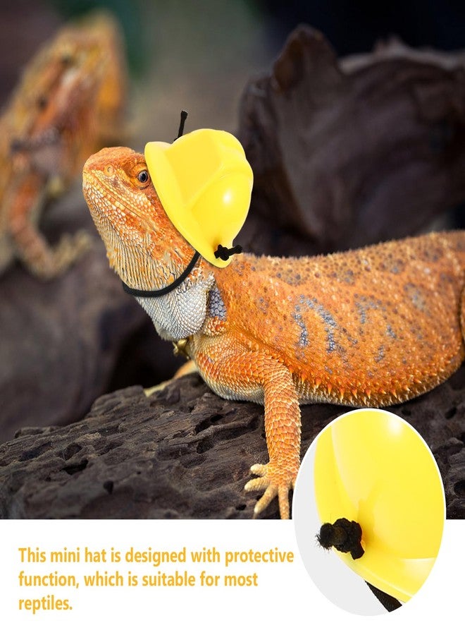 UKCOCO 2pcs Bearded Dragon Hat Mini Pet Snake Hats with Chin Strap Small Reptile Helmet Tiny Pet Hat for Ball Python Small Animal Costume Clothing DIY Doll Crafts Lollipop - Image 5