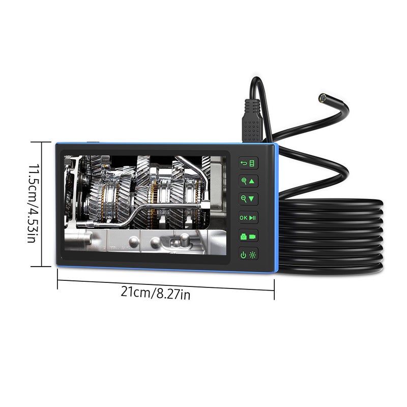 Dual Camera Endoscope with 7-inch IPS Color Screen Borescope with 6 LED Lights 1080P Photos Videos Snake Camera IP67 Waterproof 2 Million Pixels Inspection Camera with TF Card Slot - Image 2