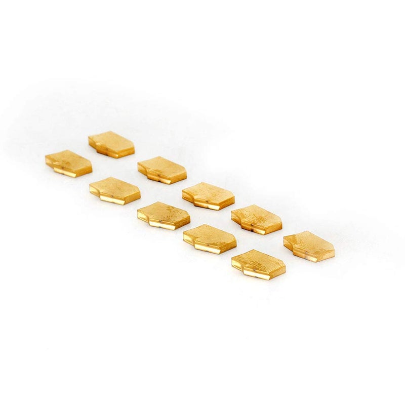 OSCARBIDE Carbide Insert GTN-2(QC1402) Carbide Grooving Inserts 10 Pieces/Set,Tin Coated CNC Lathe Carbide Cutters Inserts for Lathe Grooving Cut-Off Tool - Image 5