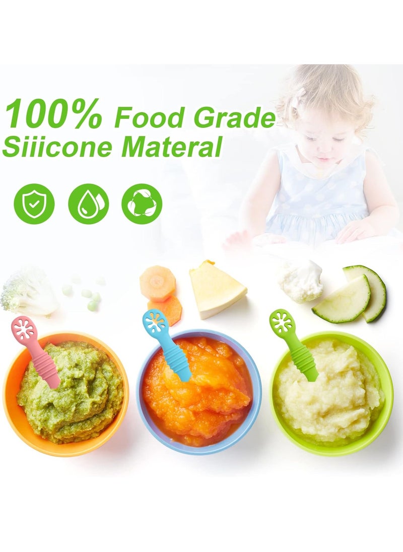 Bukela - Pack Of 2 SIlicone Baby Spoons - Brown, 6 Months + - Image 1