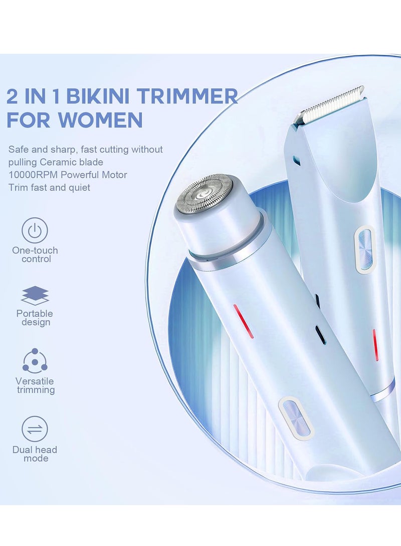 Glow Aura Womens Shaver, Glowshave 2-in-1 Women's Body Shaver, Glow Aura Electric Razor, Glow Aura Bikini Shaver - Image 2