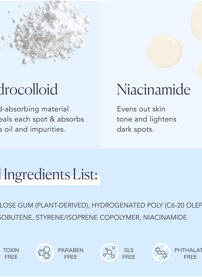 Love From Yours. - Yours Invisible Pimple Patches (54 pcs) | Niacinamide Packed Hydrocolloid Pimple Patches for Overnight Healing | Invisible & Thin - wear Under Makeup | Absorbs gunk & Reduces Redness - Image 1