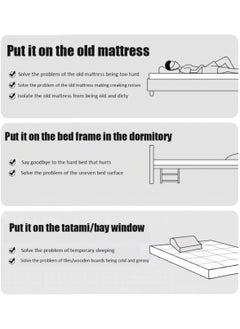 CHU DAI 180x200cm Hotel Mattress Topper - 700GSM Extra Thick and Soft Fibersheet, Supersoft Brushed Fabric with 4-Side Elastic Bands for Secure Fit Microfiber White  - Image 5