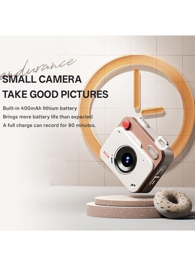 Pink Small Digital Camera 1080p 48mp Point and Shoot OTG Real Time Sharing Auto Cycle Recording - Image 5