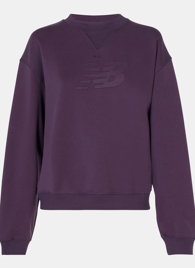 نيو بالانس Women's Logo French Terry Sweatshirt