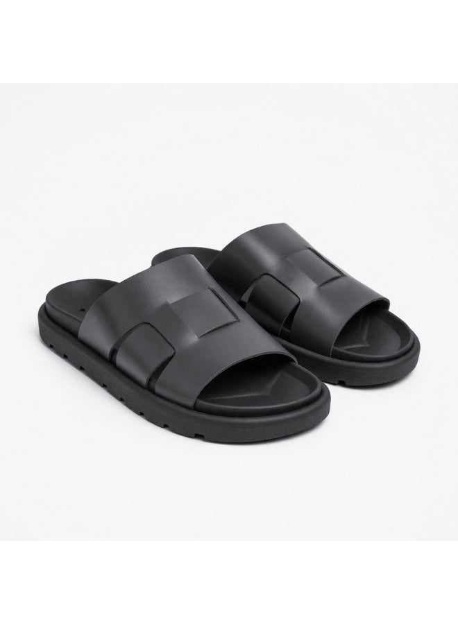 Diffindo Men'S Casual Genuine Leather Slipper - Image 2