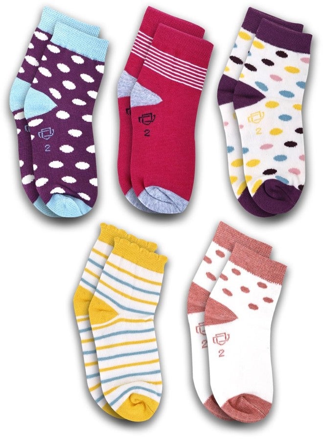Dollar جوارب دولار للأطفال من الأولاد والبنات في قطن مخلوط (عبوة من 5) - Image 1