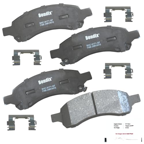 Bendix Priority1 CFC1169 Ceramic Front Brake Pads for Select Models Buick Rainier, Chevrolet Colorado, Trailblazer, Trailblazer EXT, GMC Canyon, Envoy, Envoy XL, Isuzu Ascender, Saab 9-7x - Image 2