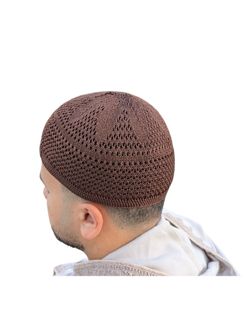 طاقية صلاة تركية من القطن – تصميم إسلامي أنيق مريح للاستخدام اليومي والعبادة - Image 4