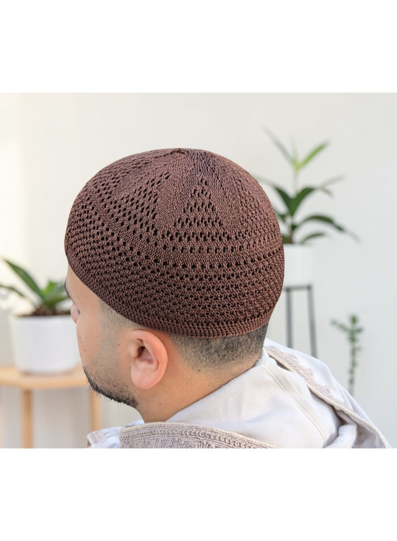 طاقية صلاة تركية من القطن – تصميم إسلامي أنيق مريح للاستخدام اليومي والعبادة - Image 5