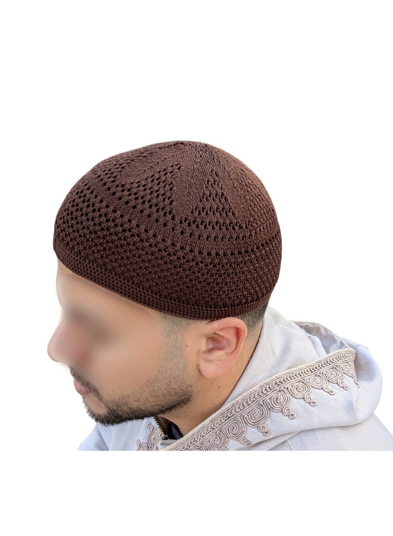 طاقية صلاة تركية من القطن – تصميم إسلامي أنيق مريح للاستخدام اليومي والعبادة - Image 3