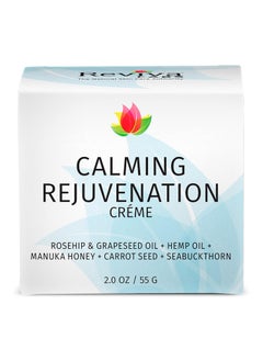 Reviva Labs Reviva Labs 2oz Calming Rejuvenation Creme with Rosehip Oil, Grapeseed Oil, Carrot Seed Oil, Seabuckthorn, Manuka Honey, and Beeswax helps to calm and moisturize with Antioxidants, EFAs, and OMEGAs 