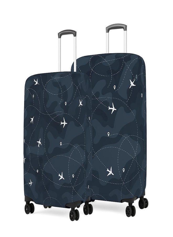 NT CREATION Printed Travel Luggage Cover for Suitcase - Stretchable & Scratchproof Trolley Bag Protector - Image 3