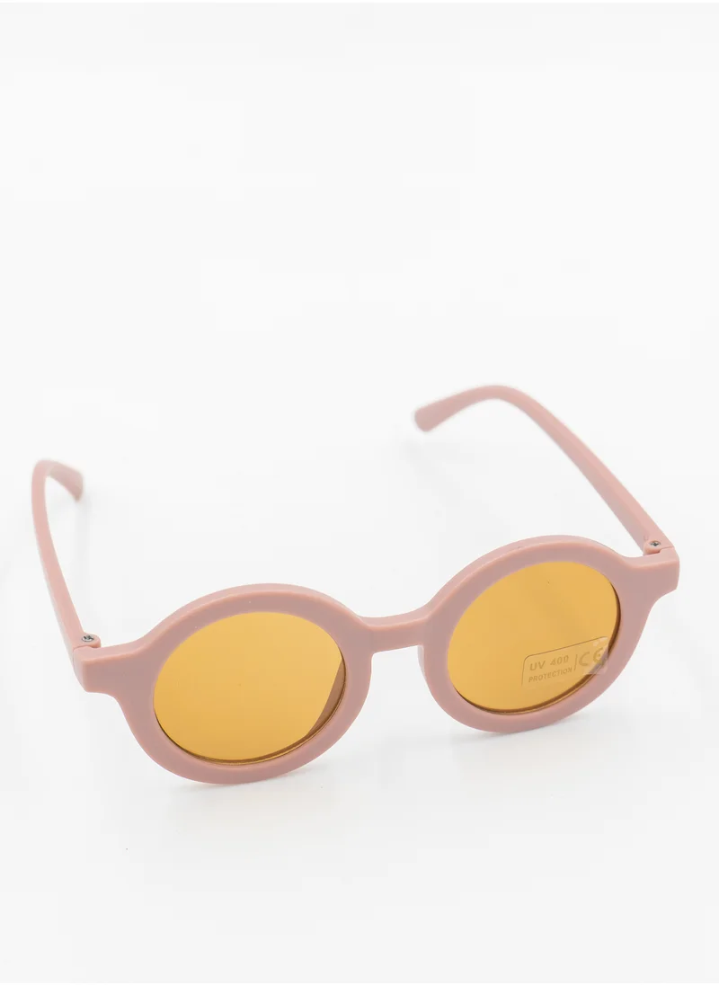 دىدانيالا Glasses and Headband Set For Babies and Girls Light Brown Colour