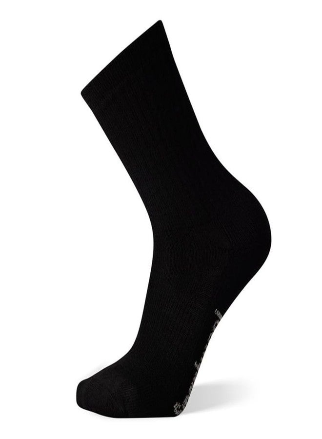 SmartWool Men's Hike Classic Full Cushion Solid Crew Socks, Black, Small