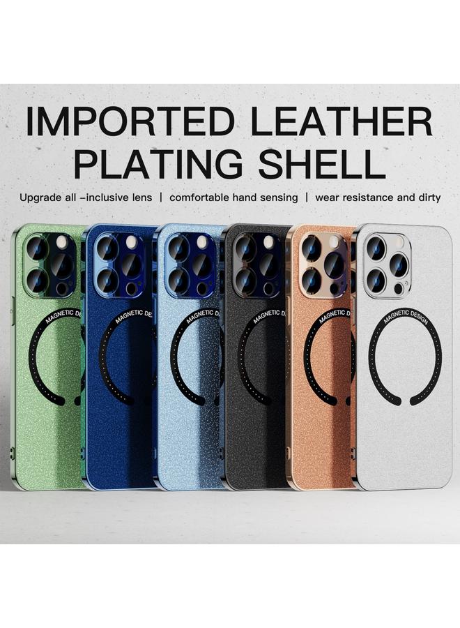 S-TOP Case For iPhone 14 Pro Leather Electroplated Magsafe Case - Image 3