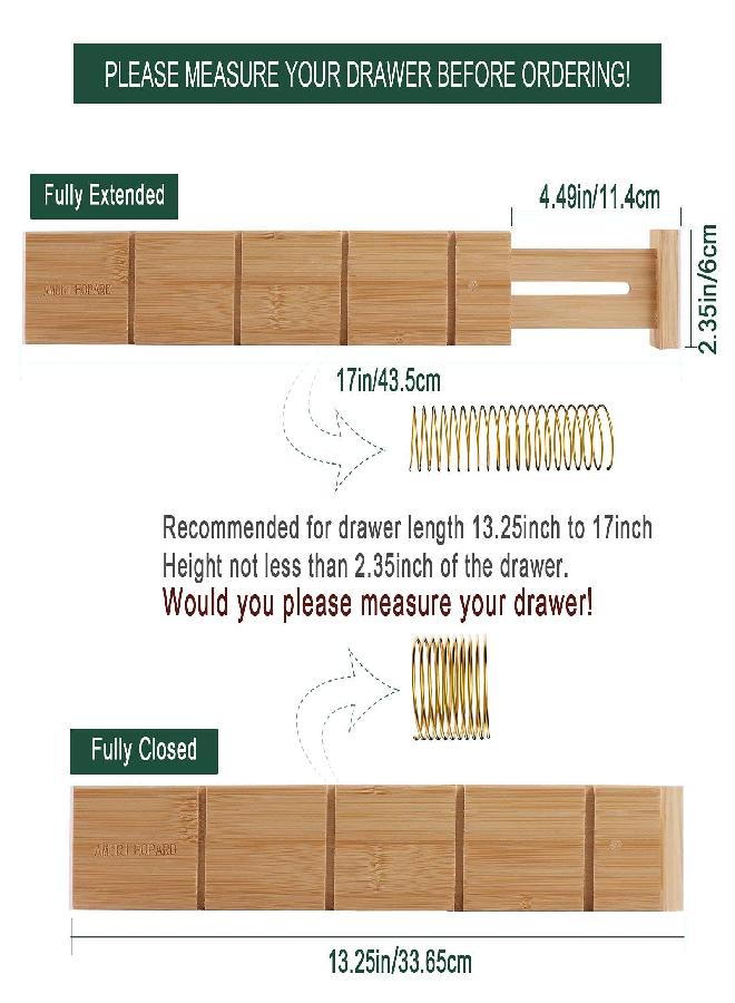 Whitmor 6-Piece Bamboo Drawer Organizers - Image 4