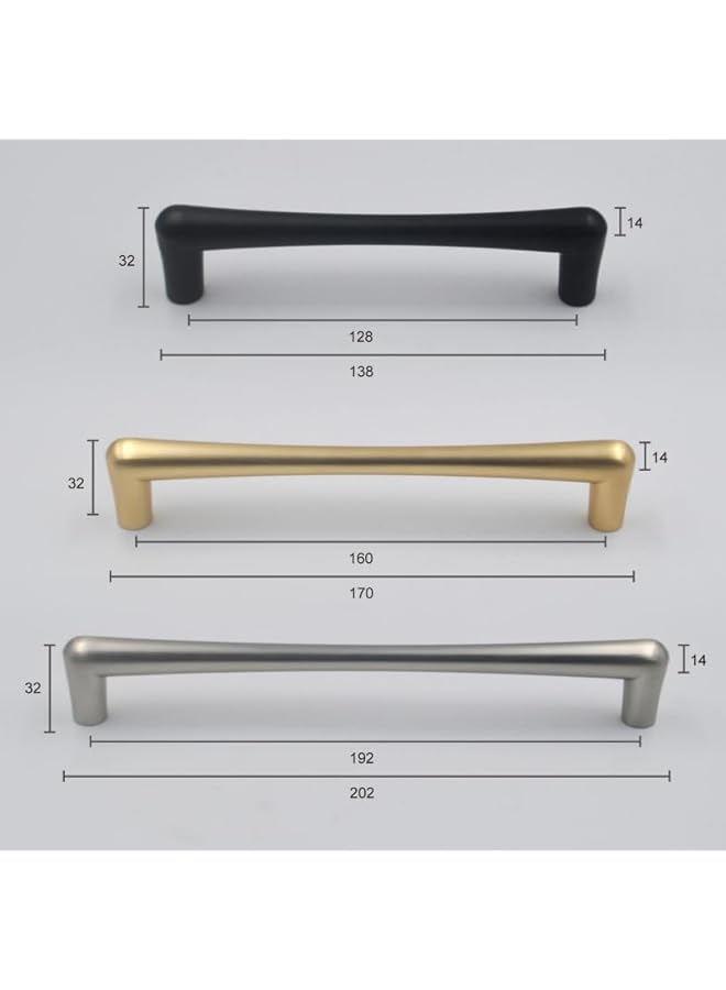 PROMASS Silver Cabinet Handles, Stainless Steel Kitchen Door Handles, Drawer Cupboard Handles with Screws, 6 Pieces,Size (170MM, 160MM Holes distance) - Image 2