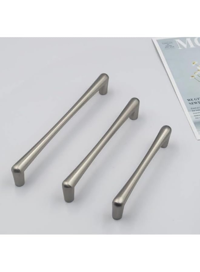 PROMASS Silver Cabinet Handles, Stainless Steel Kitchen Door Handles, Drawer Cupboard Handles with Screws, 6 Pieces,Size (170MM, 160MM Holes distance) - Image 1