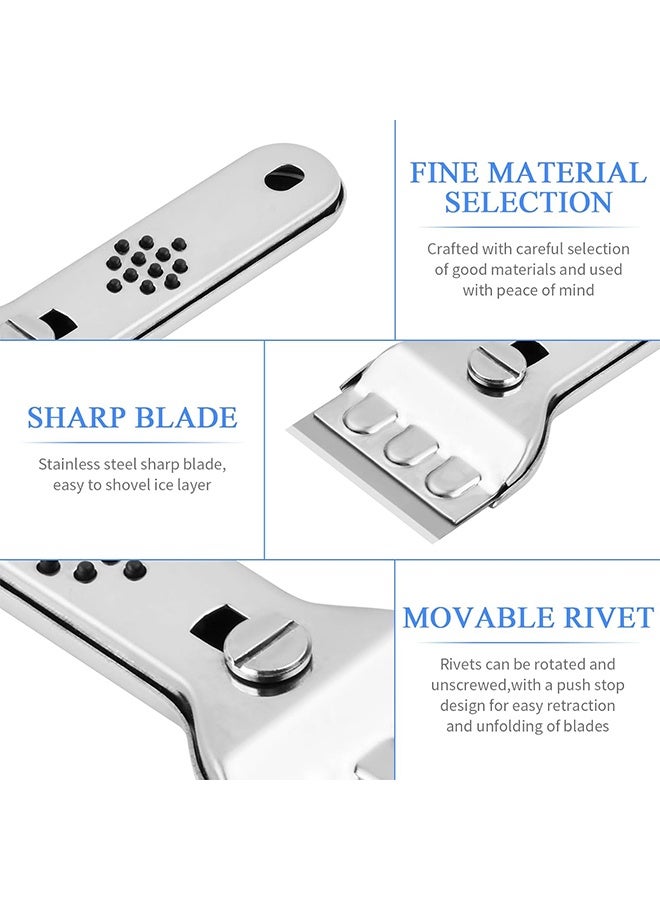 1Pcs Cleaning Scraper, Multipurpose Scraper With Blade, Paint Scraper, Oil Dirt Cleaner, Kitchen Cleaner For Ceramic Induction Cooktops, Cleaning Tool,Ready For School, Apartment Essentials - Image 3