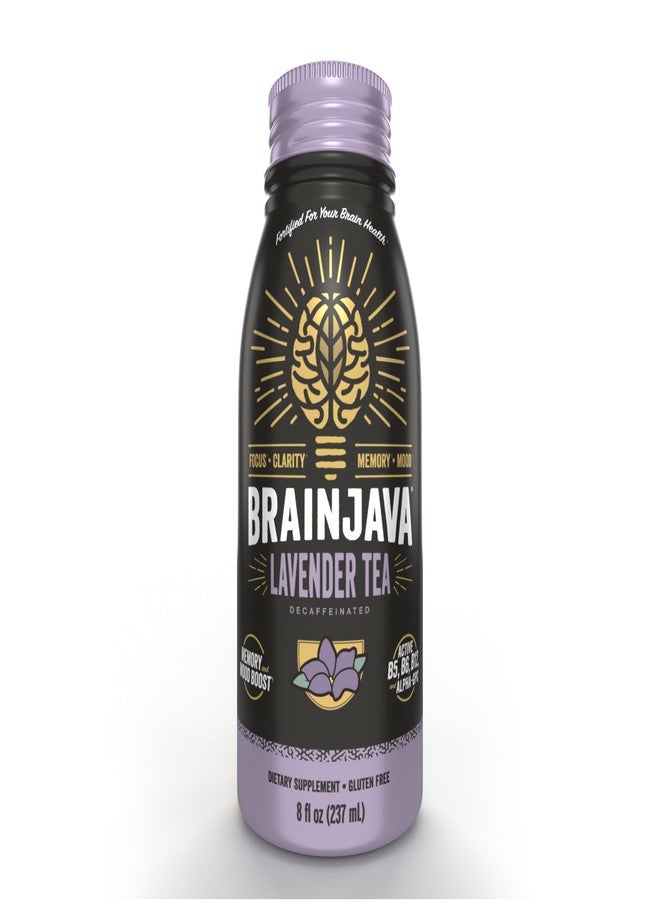 Brainjava Lavender Tea, Ready to Drink Beverage With L-Theanine, Vitamin C, Vitamin B, and Potassium for Daily Balance and Wellness, Caffeine Free, French Lavender With Blueberry Fruit, 8 Fl Oz, 4 Pack - Image 5