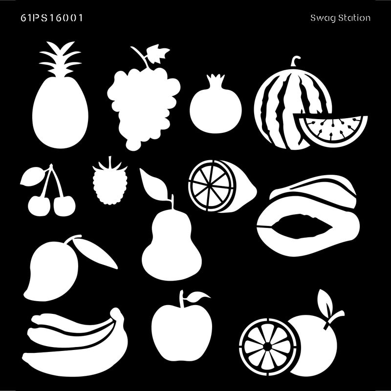 SWAGSTATION Stencils for Kids & Craft - Fruit, Alphabets & More - 12x12 Inches - Image 4