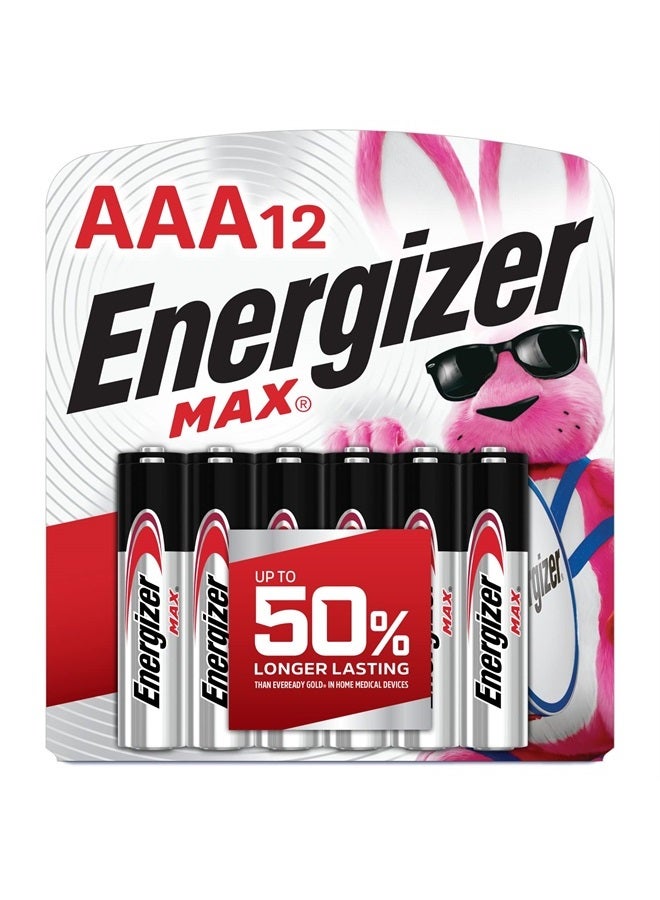 Energizer بطاريات MAX AAA (12 عبوة)، بطاريات قلوية AAA - Image 1