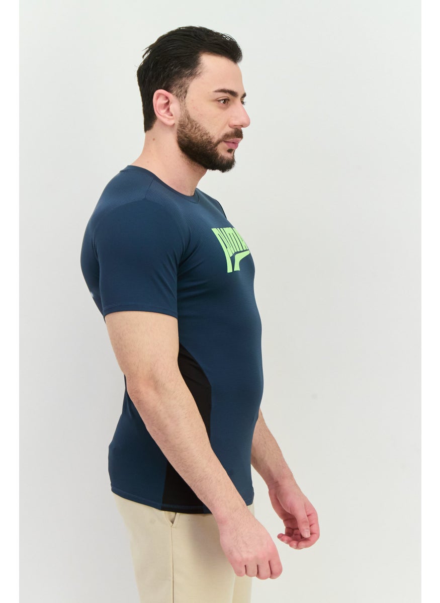 PUMA Men Sportswear Fit Short Sleeve Training T-Shirt, Teal Blue  - Image 2