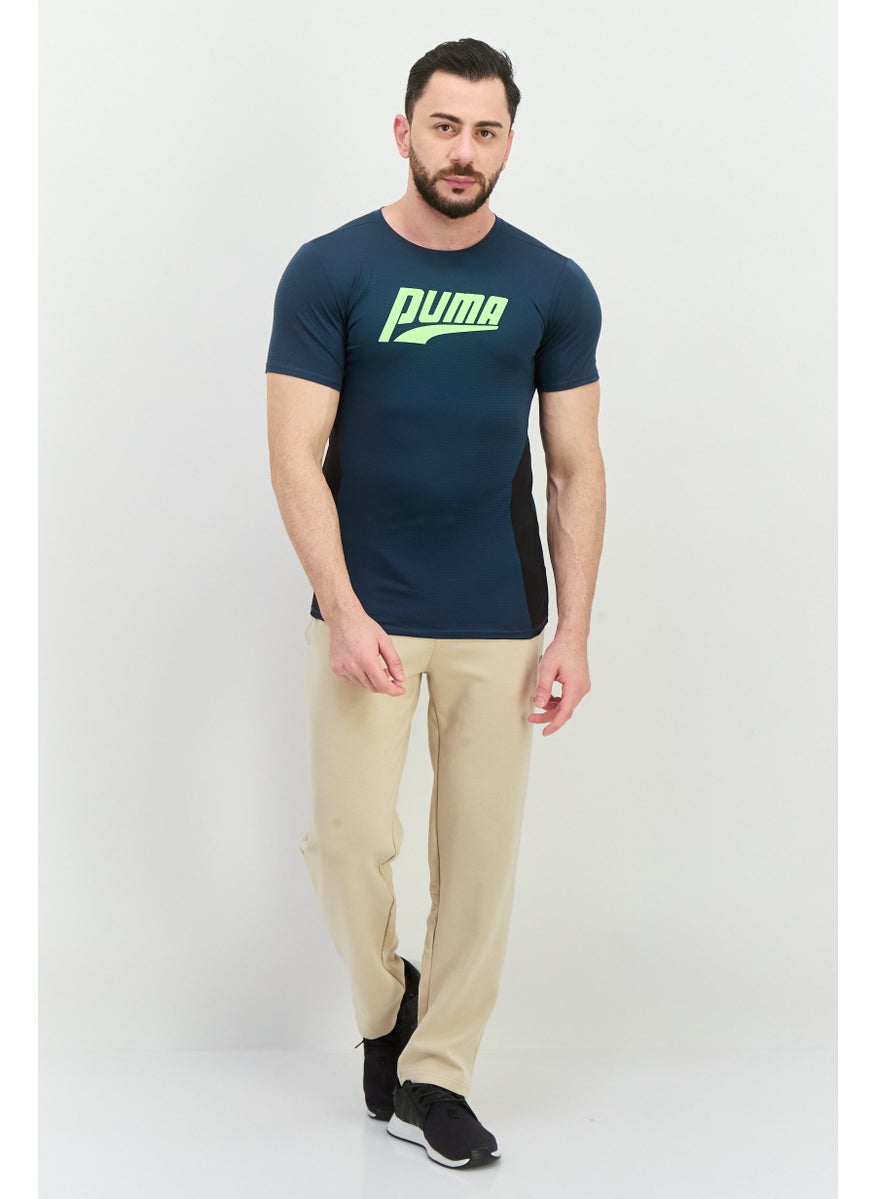PUMA Men Sportswear Fit Short Sleeve Training T-Shirt, Teal Blue  - Image 4