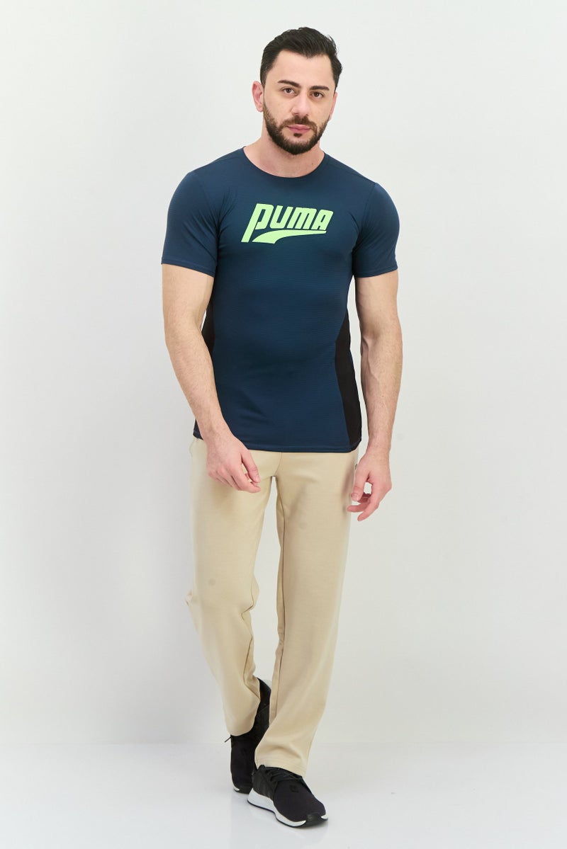 PUMA Men Sportswear Fit Short Sleeve Training T-Shirt, Dark Blue - Image 4