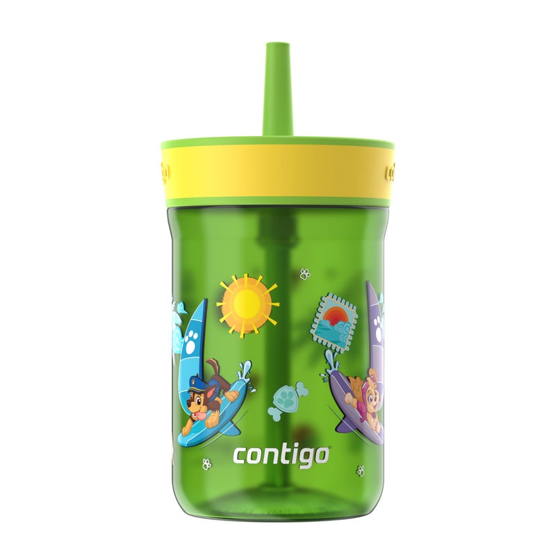 Contigo Leighton Tumbler with Straw  14 oz  Cool Lime PAW Patrol (Color changing straw); Glacier PAW Patrol (Color changing body) - Image 4