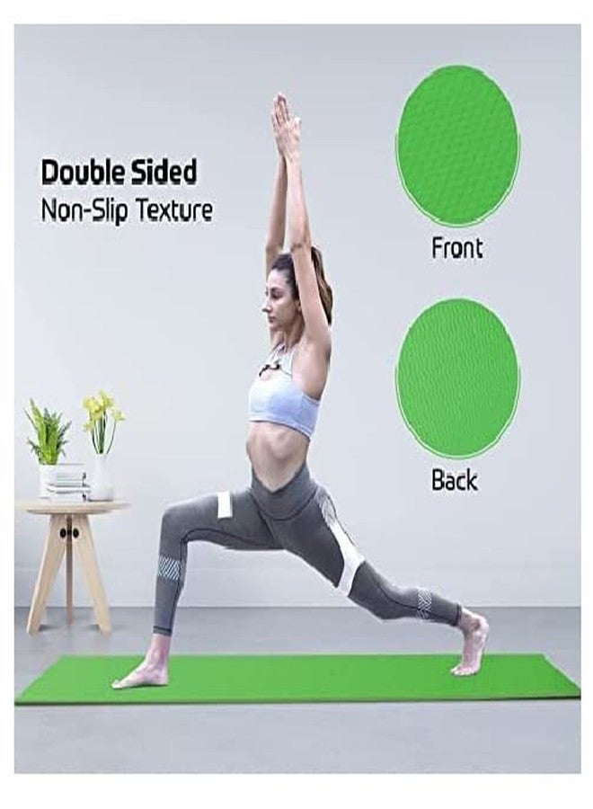 فينوم بساط يوغا فينوم للرجال والنساء مصنوع من مادة NBR، بساط تمارين سميك للغاية 08 مم لتمارين اليوغا - (اللون: أخضر) (الموديل: 1331) - Image 4