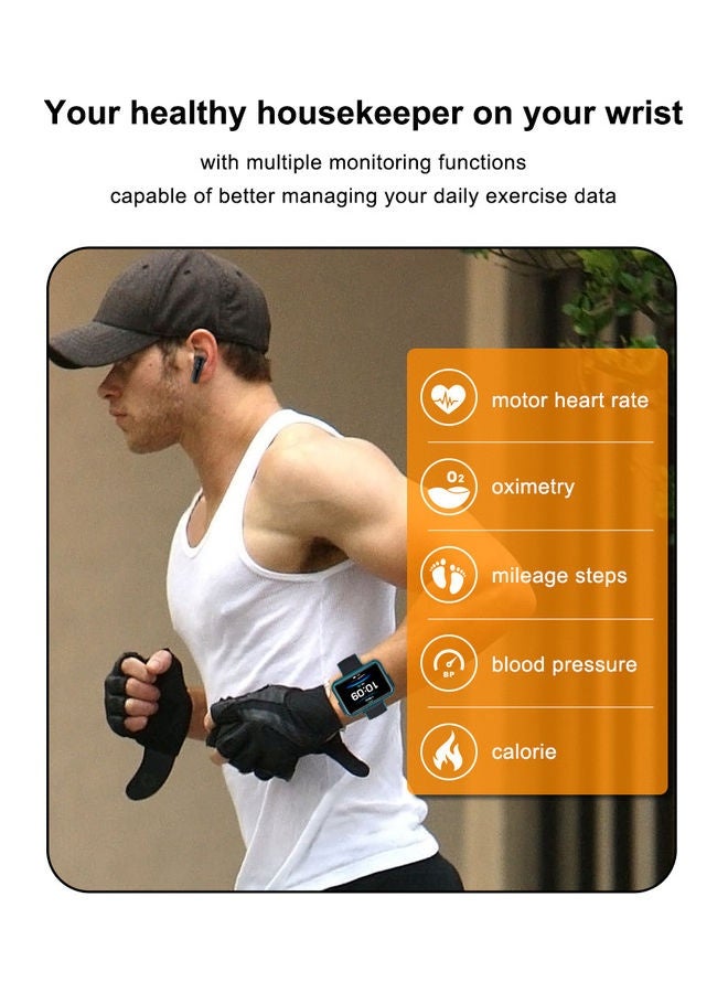 Men's Fully Intelligent Bluetooth Calling Watch, Answering Phone Watch, Heart Rate Monitor, Fitness Waterproof Intelligent Reminder Selfie, Sleep Monitoring, Replaceable Watch Strap - Image 3
