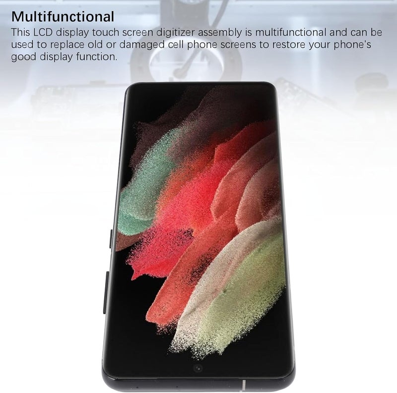 Wisoqu for S 21 Ultra 5G Screen Replacement OLED, Touch Screen Display Digitizer Assembly with Repair Tool, Mobile Phone Parts for S 21 Ultra 5G G998B G998U (Black) - Image 5