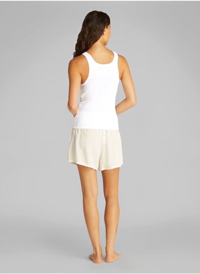 CALVIN KLEIN Women's 3 Pack Tank Tops - Cotton, White  - Image 4