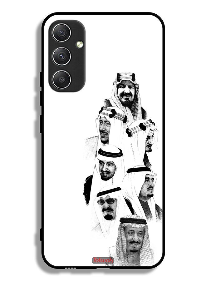 Tolwak Samsung Galaxy A34 5G Protective Case Cover Saudi Kings Art B_W - Image 1