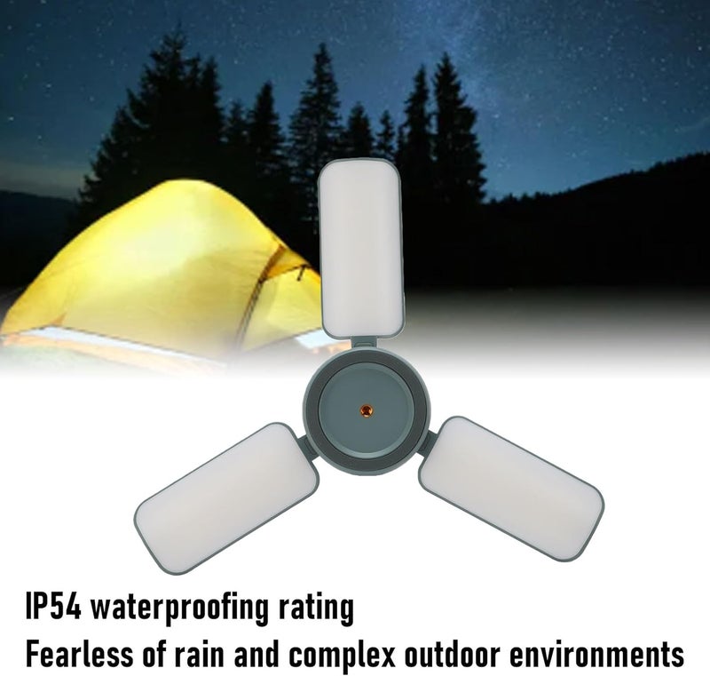 Folding Camping Light, Video Light Rechargeable with 5 Modes and IP54 Water Proof, for Tent Outdoor Photography and Work - Image 3