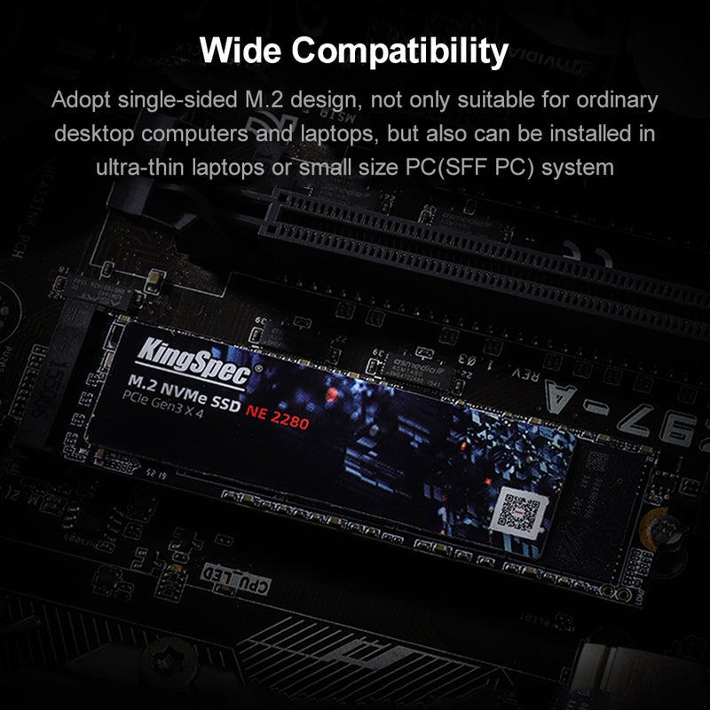 KingSpec 1TB SSD Solid State Drive M.2 NVMe Interface PCIe Gen3.0x4 High-speed Transmission 3D TLC Particles with Cache - Image 5