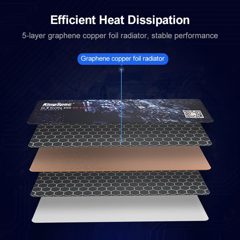 KingSpec 1TB SSD Solid State Drive M.2 NVMe Interface PCIe Gen3.0x4 High-speed Transmission 3D TLC Particles with Cache - Image 2